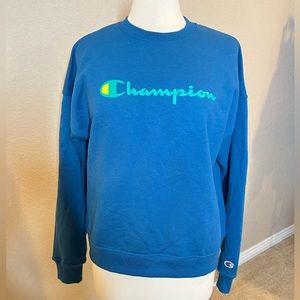 Champion turquoise crew neck NWT medium
